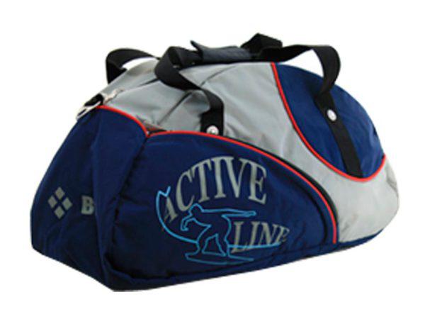 Спортивная сумка 208 Актив Лайн сине-серая
